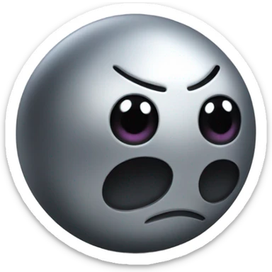 Metal cute black eyes Kirby ball driving on 4 car wheels sticker