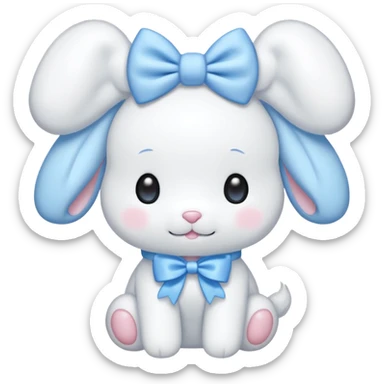 Cinnamoroll with bows
 sticker