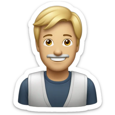 Stev jobs with à Samsung sticker