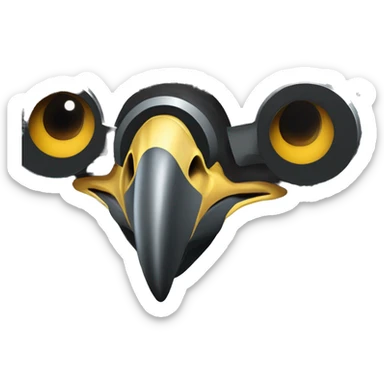 peregrine falcon telescope sticker