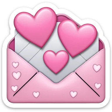 mix light pink dark pink and white girly voicemail sticker