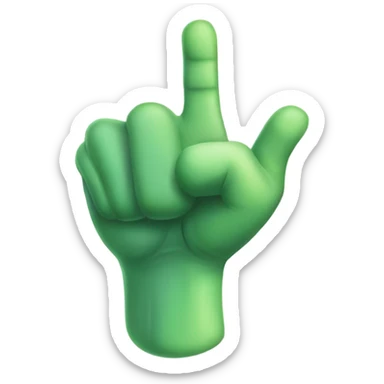 thumb up hand alien sticker