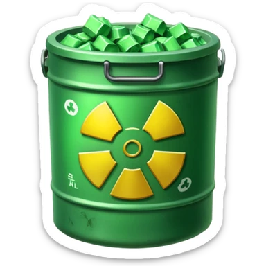 nuclear waste sticker
