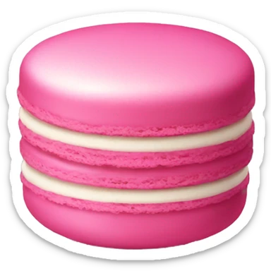 Pink macaroon sticker