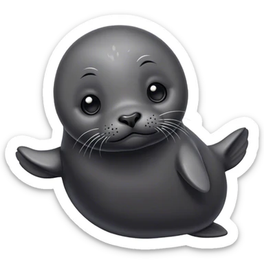 Cute but weird seal sticker