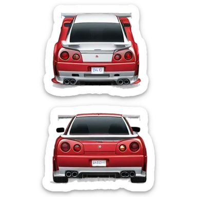 Nissan skyline gtr r34 sticker