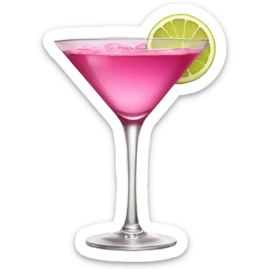 Cosmopolitan drink pink sticker