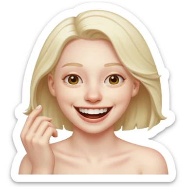 Pulling off my skin laughing but use this emoji 😂 sticker