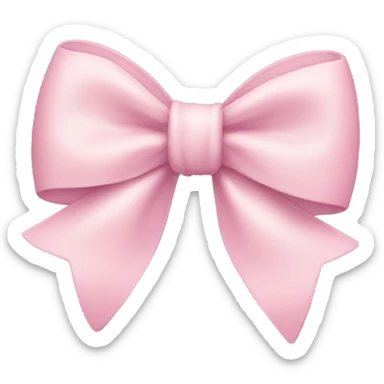 Light pink bow sticker