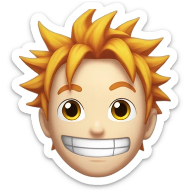 Natsu dragneel face sticker