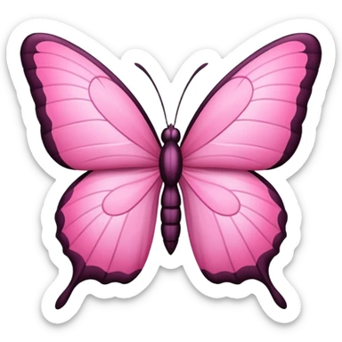 Borboleta rosa sticker