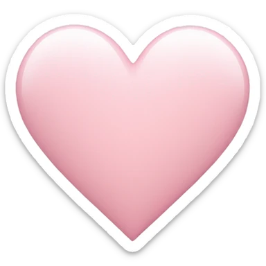 light pink heart  sticker