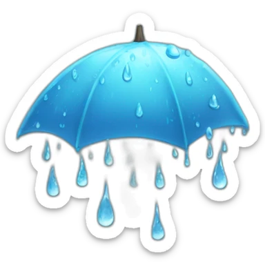 Drizzling rain drops sticker