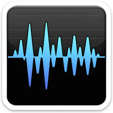 full black audio spectrum, the spectrum is black sticker