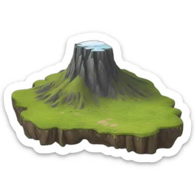 iceland island detailed sticker