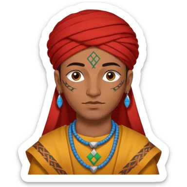 Emoji morrocan amazigh sticker