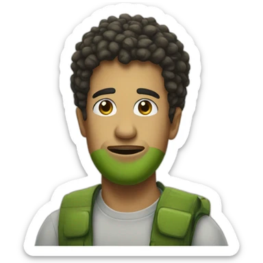 Asking if you wanna eat pickle sticker