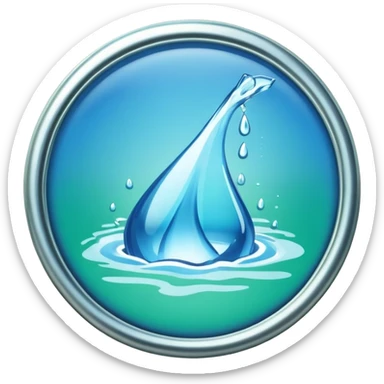 Monopoly water works badge  sticker