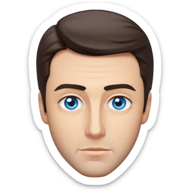 James Stewart with blue eyes sticker