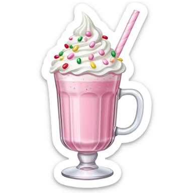 pastel pink christmas christmas drink sticker