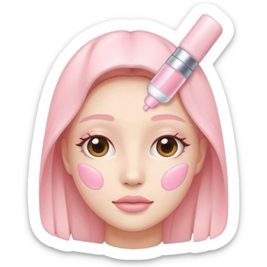 Light Pink skincare sticker