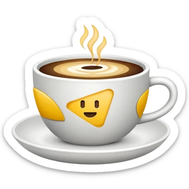 Минималистичный Эмодзи пак в Telegram для кофейной компании LABEL. Цветовая палитра: #FFFFFF, #F7FD02, #D3D3D3, # 242424 sticker