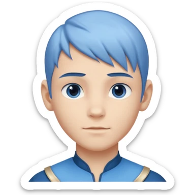 boy in avatar movie style  sticker