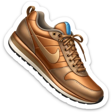 A running shoe that says "Bronze" sticker
