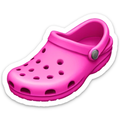 pink crocs sticker