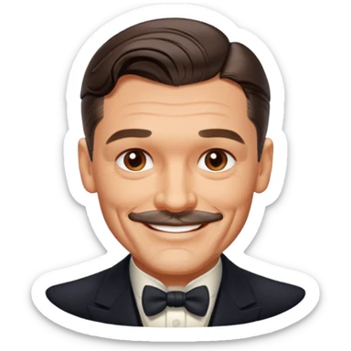 Clark Gable sticker