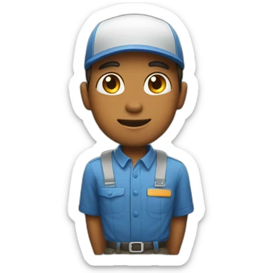 delivery boy sticker