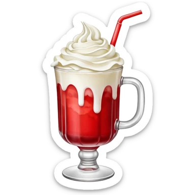 
Una bebida rossaude estar acá con nata sticker