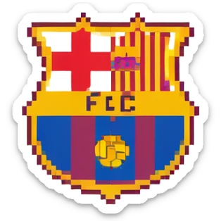 Barcelona FC (Barça) flag sticker