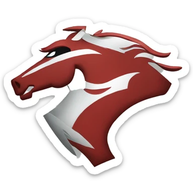 mustang logo sticker