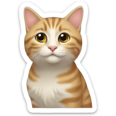 corazon agarrado por un gatito sticker