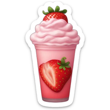 Strawberry frape  sticker