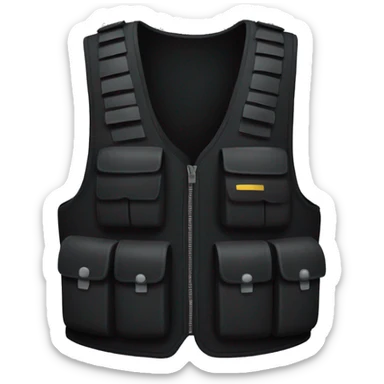 black bulletproof vest (Kanye) sticker