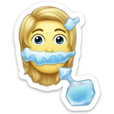 Miroir avec glace sticker