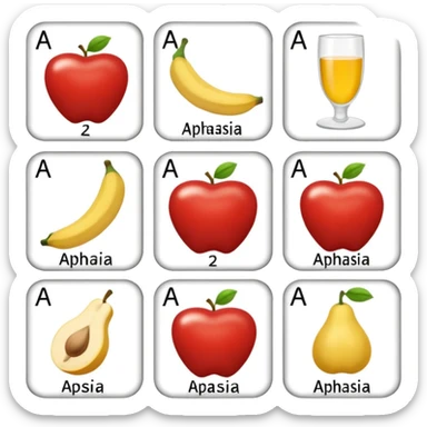 Aphasia patient cards sticker