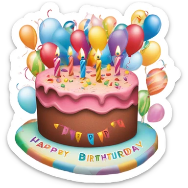 Happy Birthday Supa Sista   sticker