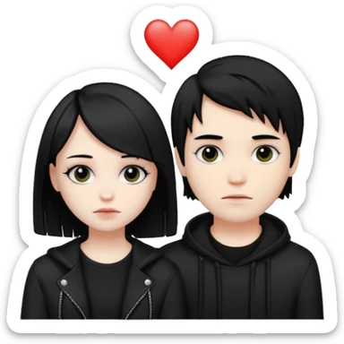 A emo couple sticker