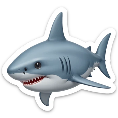Tête Requin avec une étoile dans 1 oeil sticker
