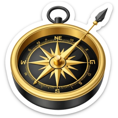 Compass sticker