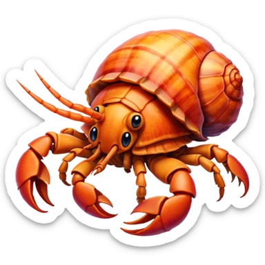 hermit crab sticker