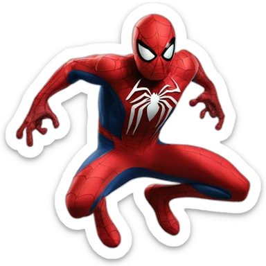 Carnage in spider man sticker