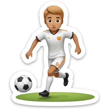 Kenny playing soccer sticker