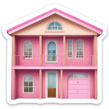 A Barbie house sticker