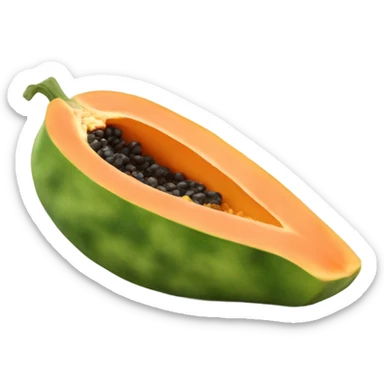 Realistic Papaya  sticker