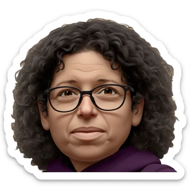 boy with glasses portrait sticker