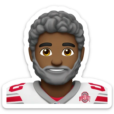 Ohio state player #32 sticker